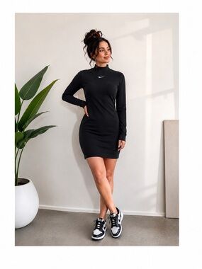 Nike | Dresses | Nike Sportswear Tech Knit Dress | Poshmark